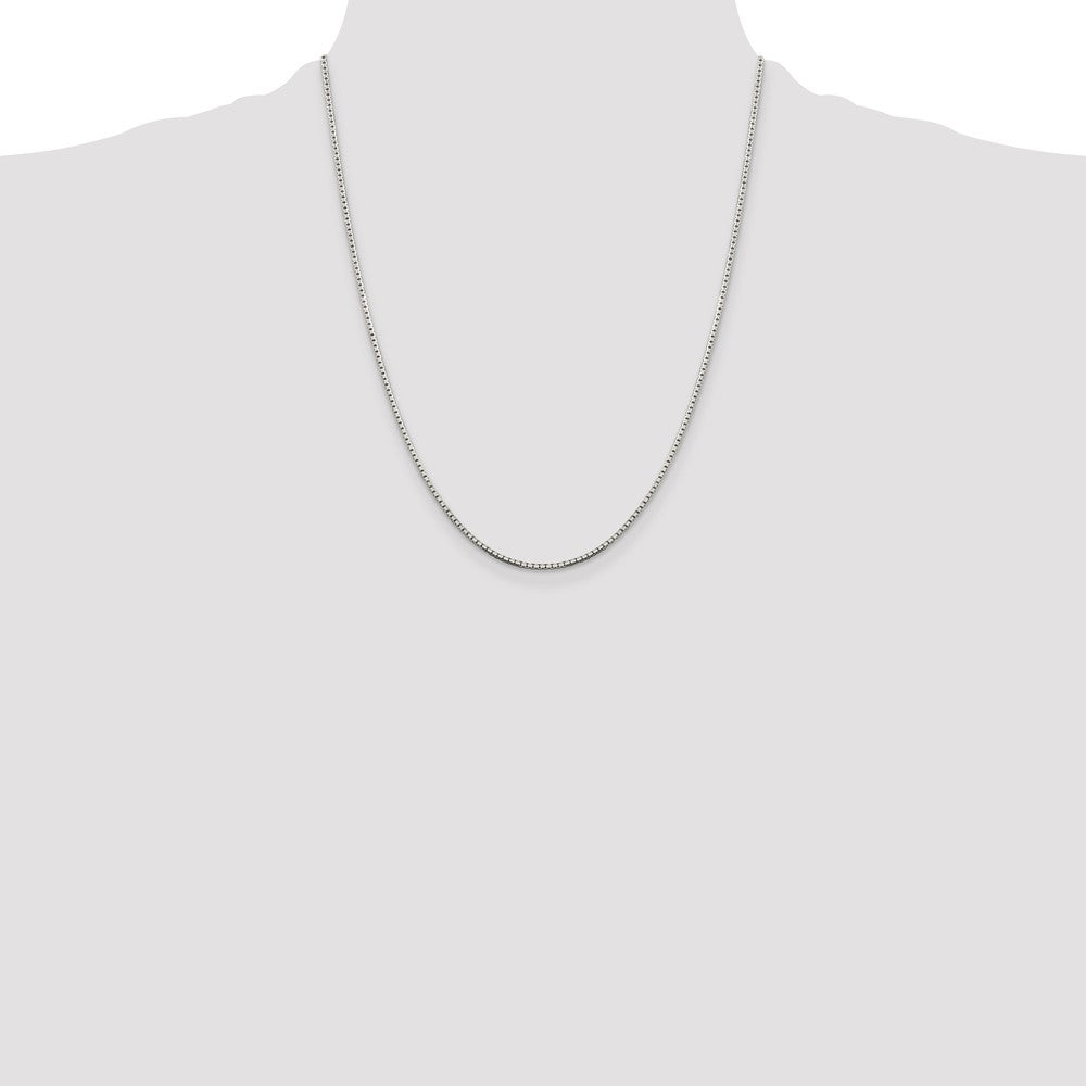 Buy High-Quality 1.5mm Sterling Silver 8-Sided Diamond-Cut Box Chain - Stylish Value