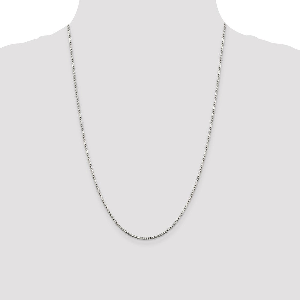 High-Quality 1.5mm Sterling Silver Diamond-Cut Box Chain - Stylish Value!