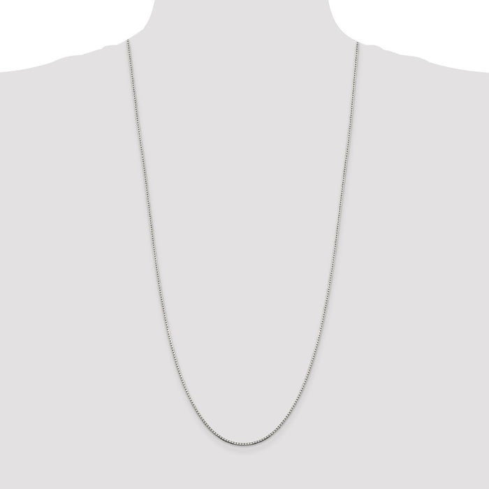 Buy Stylish 1.5mm Sterling Silver 8-Sided Diamond-Cut Box Chain - Luxury Look!-4
