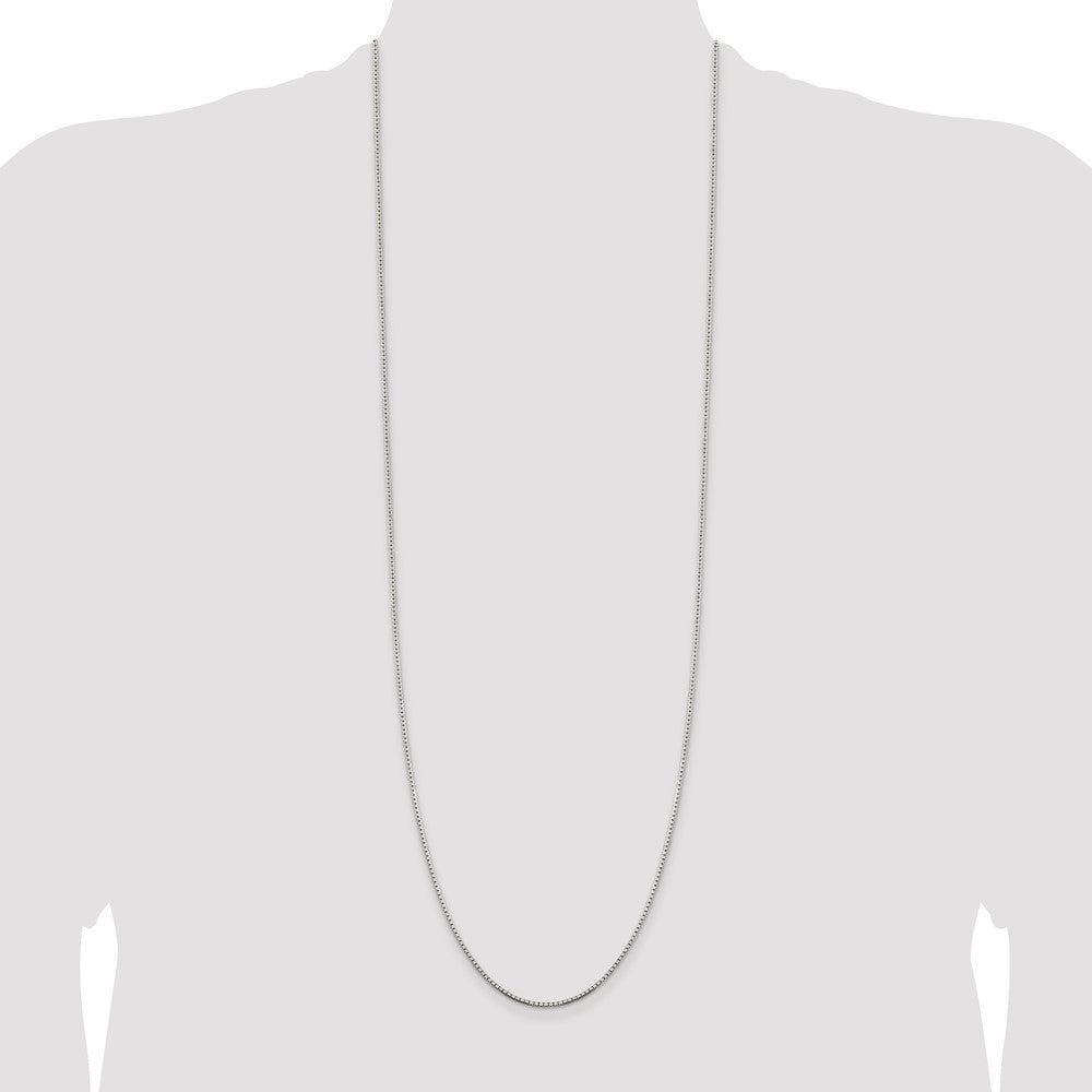 Buy High-Quality 1.5mm Sterling Silver 8-Sided Diamond-Cut Box Chain - Stylish Value
