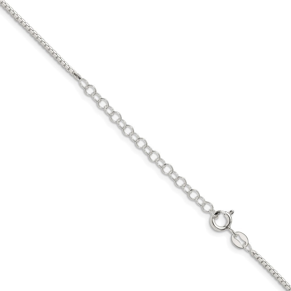 Buy Stylish 1.5mm Diamond-Cut Sterling Silver Box Chain with Extension