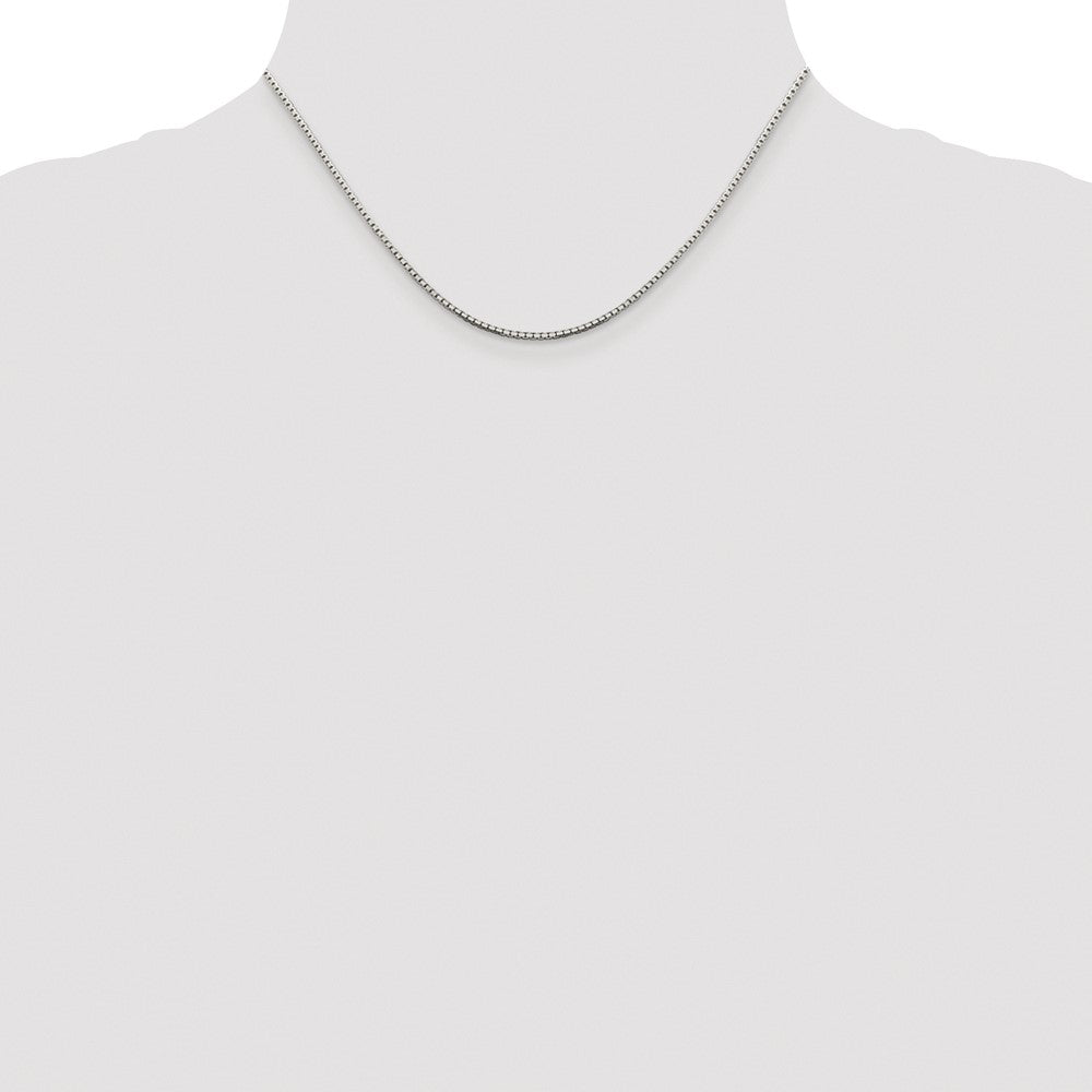 Buy Stylish Rhodium-Plated Sterling Silver 1.5mm Diamond-Cut 8-Sided Chain