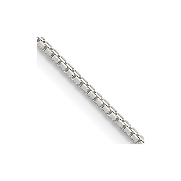 1.5mm Sterling Silver 8-Sided Diamond-Cut Box Chain