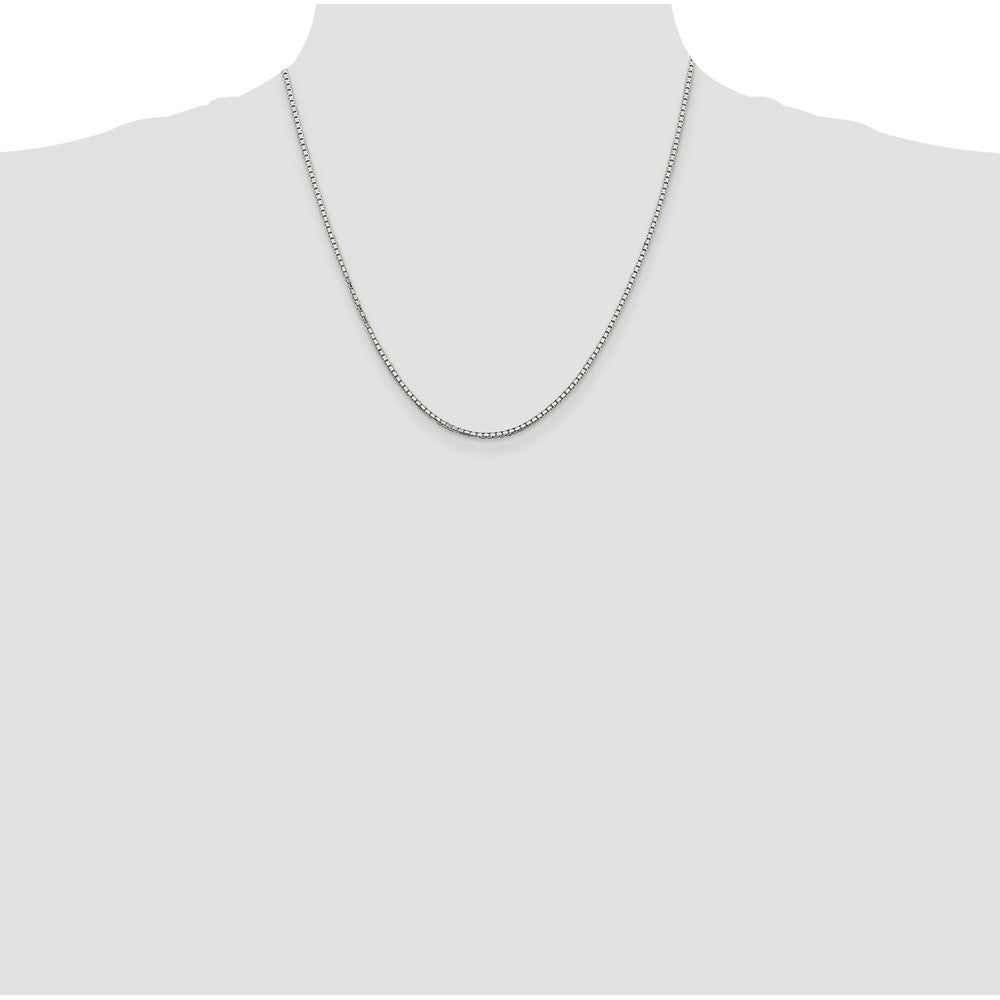 Buy Stylish 1.7mm Sterling Silver 8-Sided Diamond-Cut Box Chain - Luxury Value