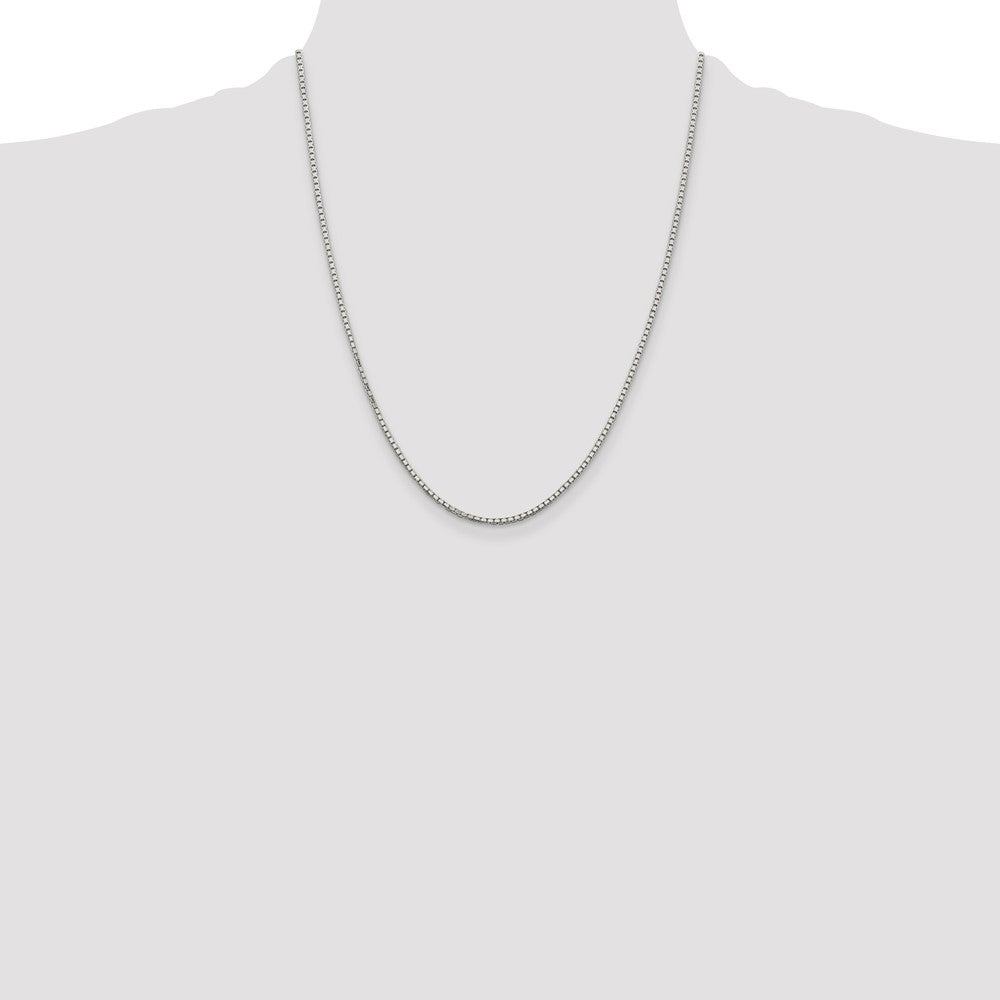 Buy Stylish 1.7mm Sterling Silver 8-Sided Diamond-Cut Box Chain - Luxury Value!