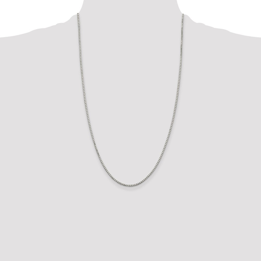 Buy Stylish 1.7mm Diamond-Cut Sterling Silver 8-Sided Box Chain - Luxury Look