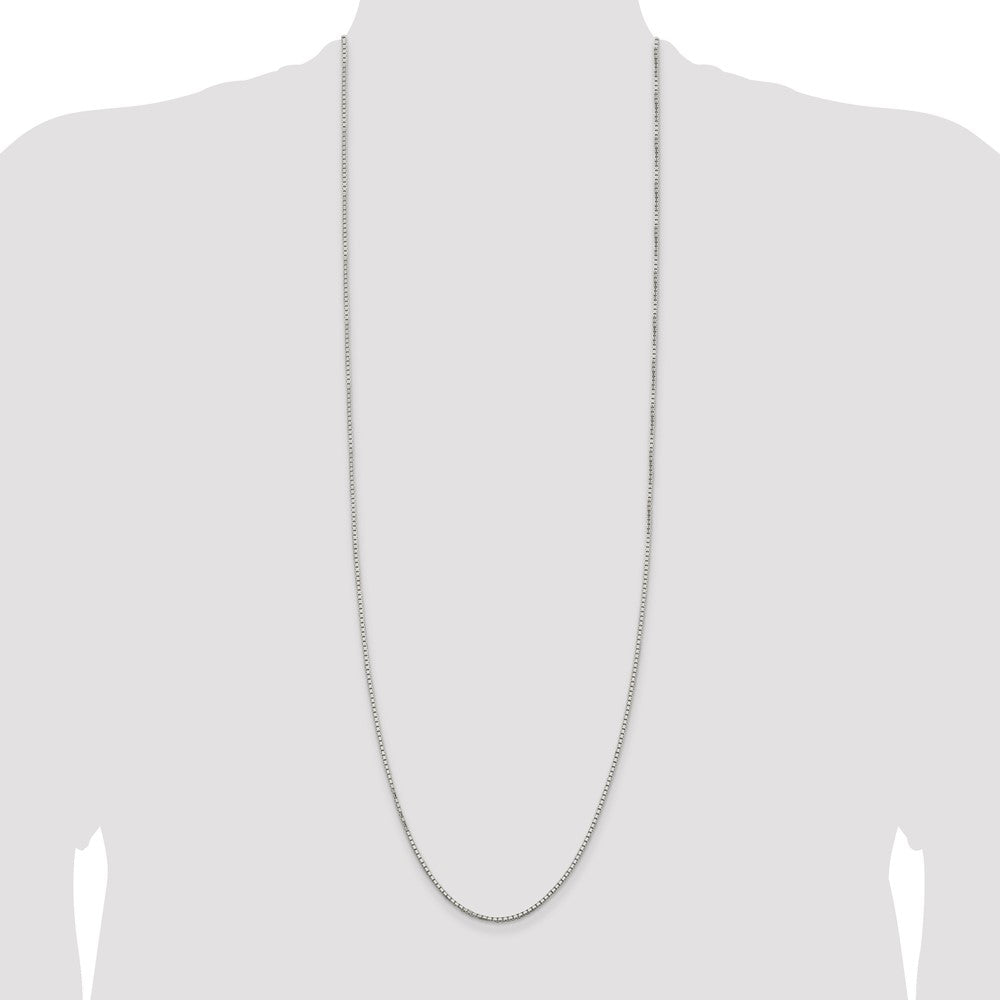 High-quality 1.7mm Diamond-Cut Sterling Silver Box Chain - Affordable Luxury