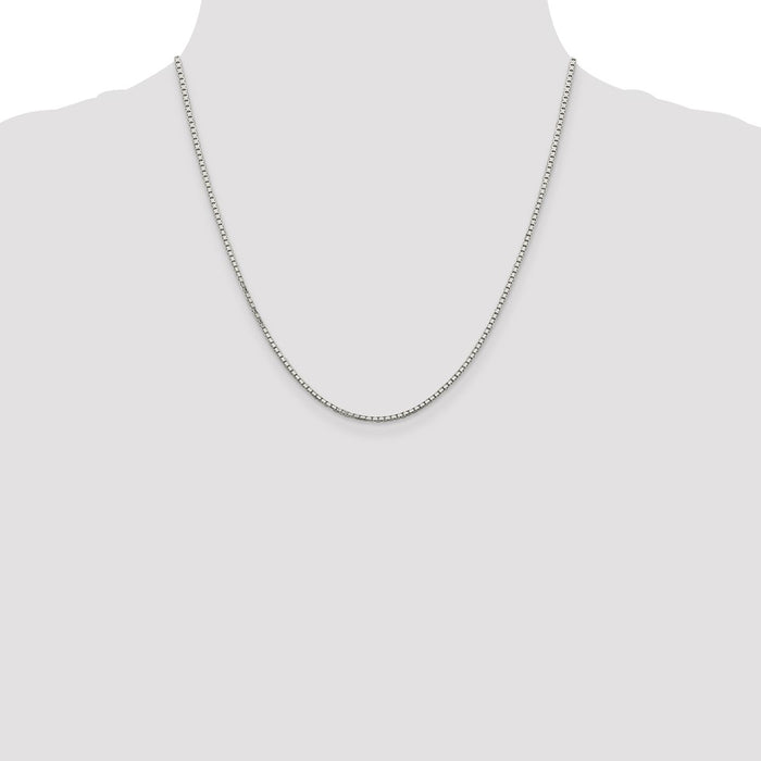 High-Quality Rhodium-Plated Sterling Silver 1.7mm Diamond Cut Chain - Stylish Value-4