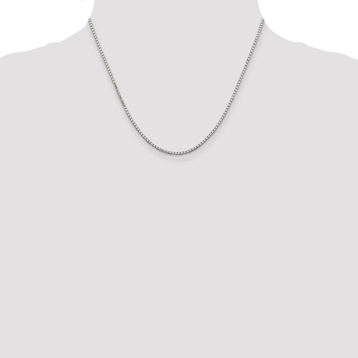 Buy Stylish Rhodium-Plated 1.7mm 8-Sided Diamond Cut Chain - Luxury Design!-4