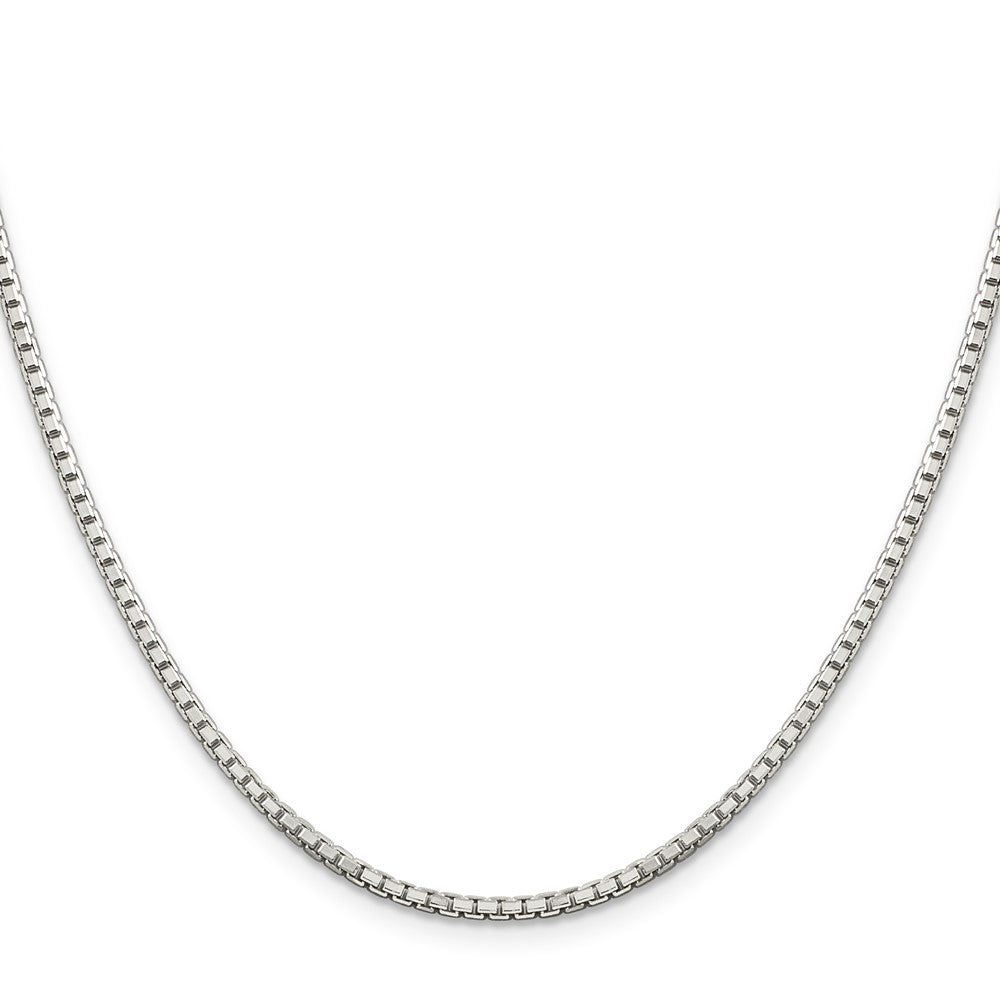 Buy Stylish 2mm Diamond-Cut Box Chain Necklace in Sterling Silver - High-Quality!