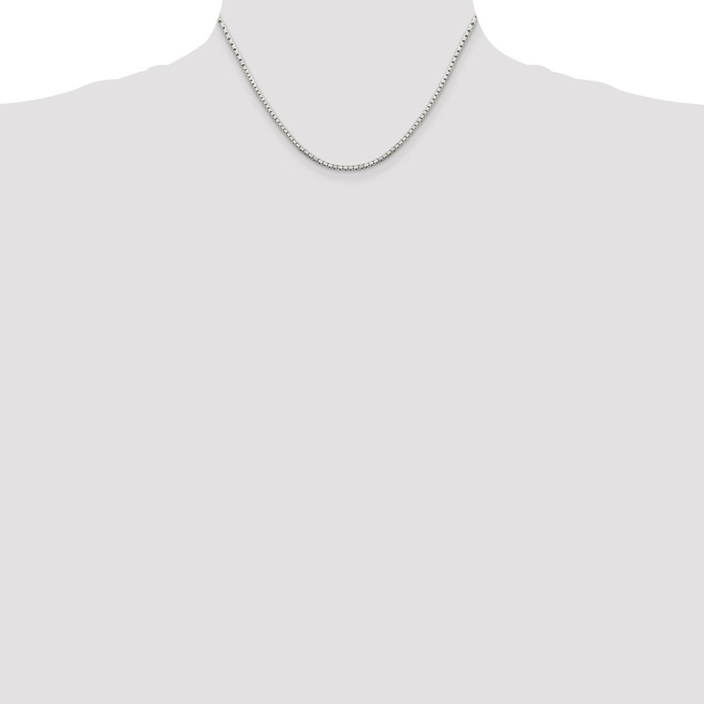 Buy Stylish 2mm Diamond-Cut Sterling Silver Box Chain - Exclusive Value!