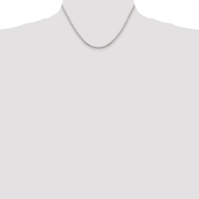 Buy Stylish 2mm Diamond-Cut Sterling Silver Box Chain - Exclusive Value!-4