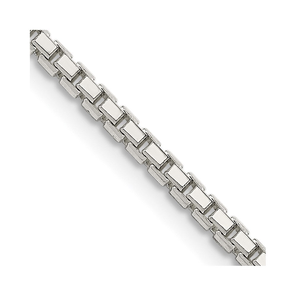 Buy Stylish 2mm Diamond-Cut Box Chain Necklace in Sterling Silver - High-Quality!