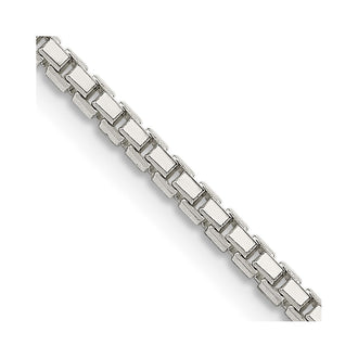 Buy Stylish 2mm Diamond-Cut Sterling Silver Box Chain - Exclusive Value!