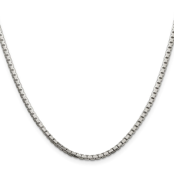 2.5mm Diamond-Cut Sterling Silver Box Chain - Style GR1-1031223