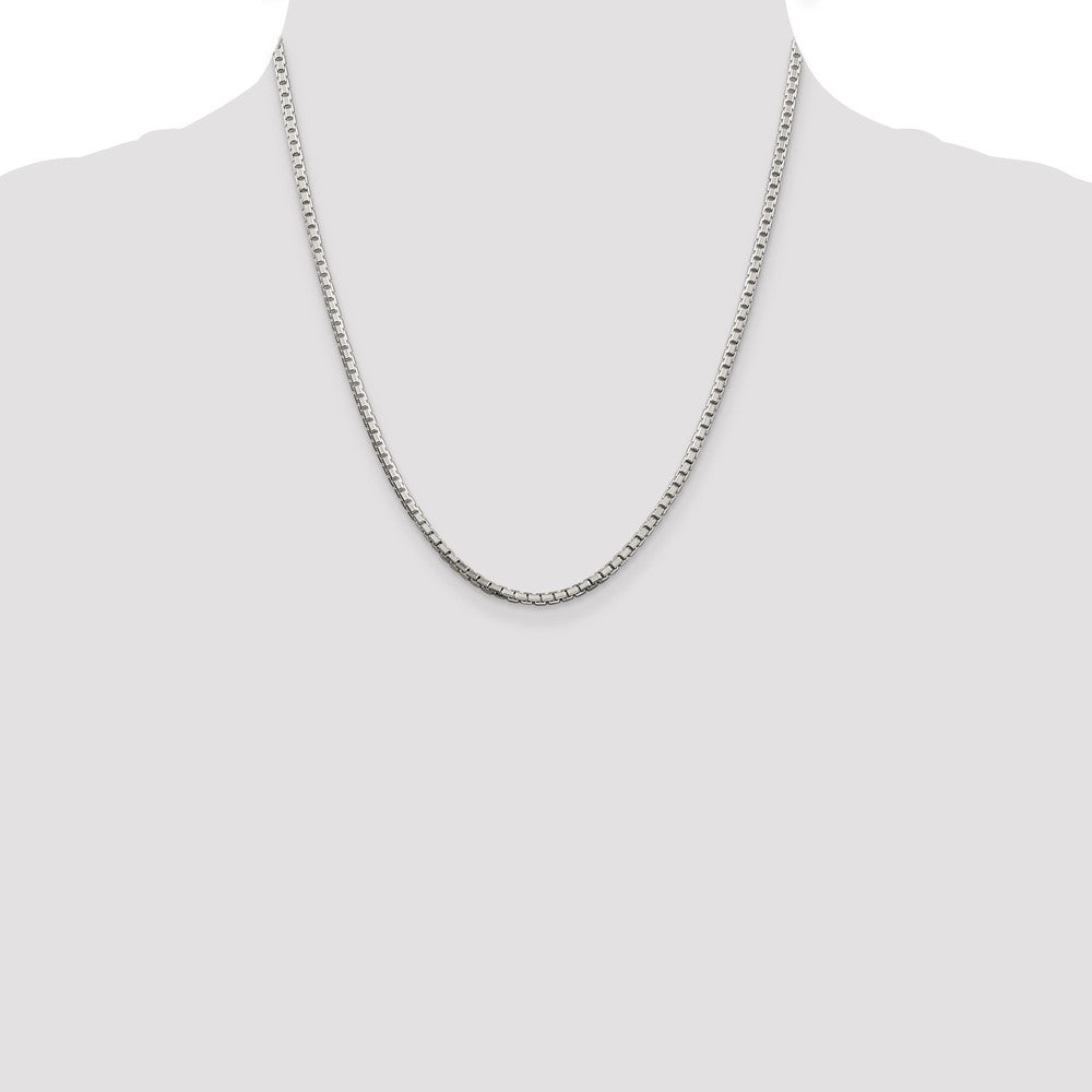 Exclusive 2.5mm Diamond-Cut Sterling Silver Box Chain - Stylish & Affordable!