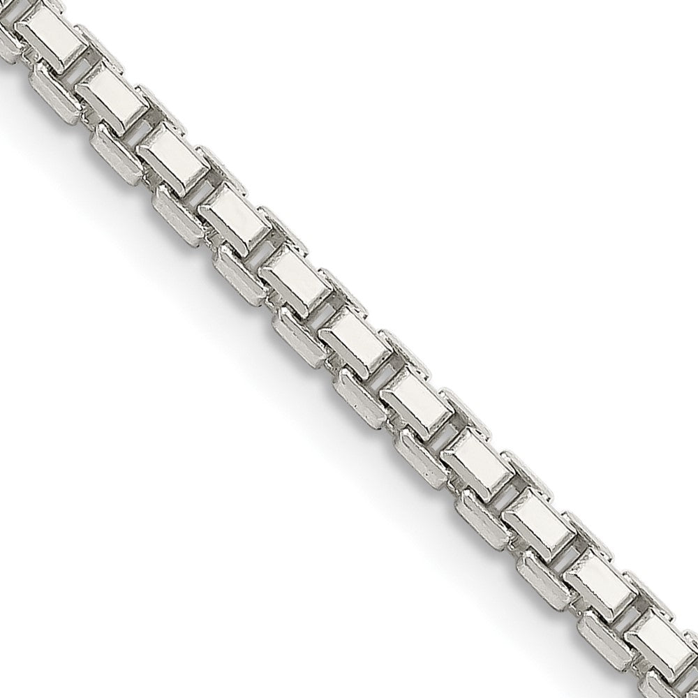 Buy Stylish 2.5mm Diamond-Cut Sterling Silver Box Chain - High-Quality Design