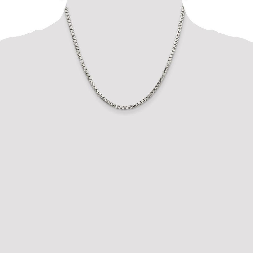 Buy Stylish 2.9mm Diamond-Cut Sterling Silver Box Chain - Exclusive Design