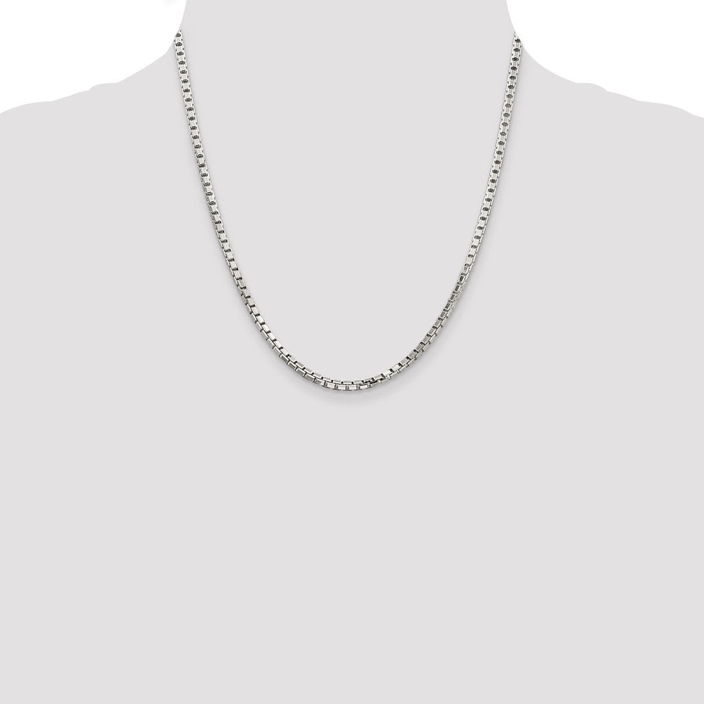 Exclusive 2.9mm Diamond-Cut Sterling Silver Box Chain - Stylish & Affordable