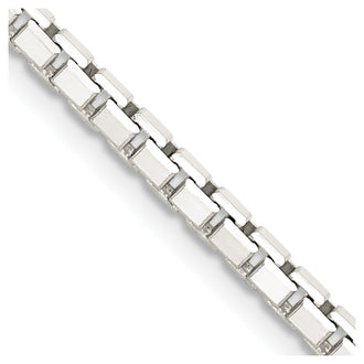 Buy Stylish 2.9mm Diamond-Cut Sterling Silver Box Chain - Exclusive Design