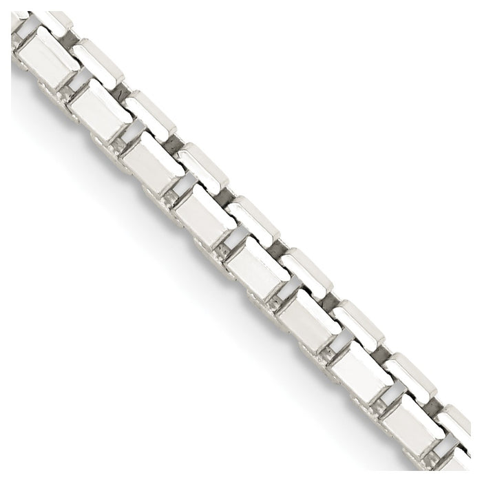 Buy Stylish 2.9mm Diamond-Cut Sterling Silver Box Chain - High-Quality Design-1