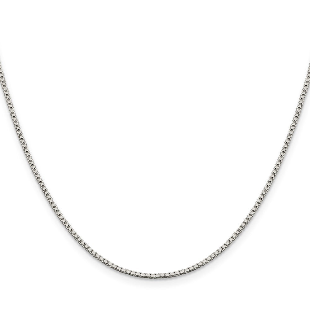 High-Quality 1.4mm Sterling Silver Box Chain with 4-Inch Extension - Stylish Value