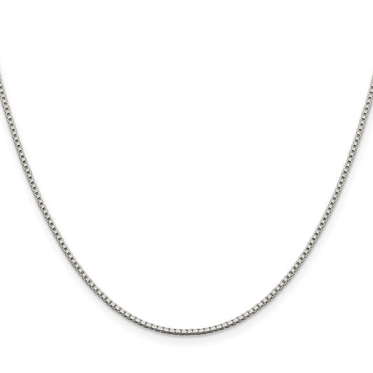 High-Quality 1.4mm Sterling Silver Box Chain with 4-Inch Extension - Stylish Value
