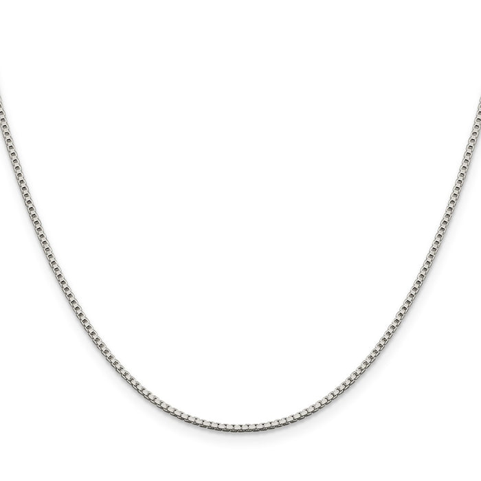 High-Quality 1.4mm Sterling Silver Box Chain with 4-Inch Extension - Stylish Value-2
