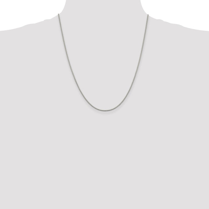 High-Quality 1.4mm Sterling Silver Box Chain with 4-Inch Extension - Stylish Value-4