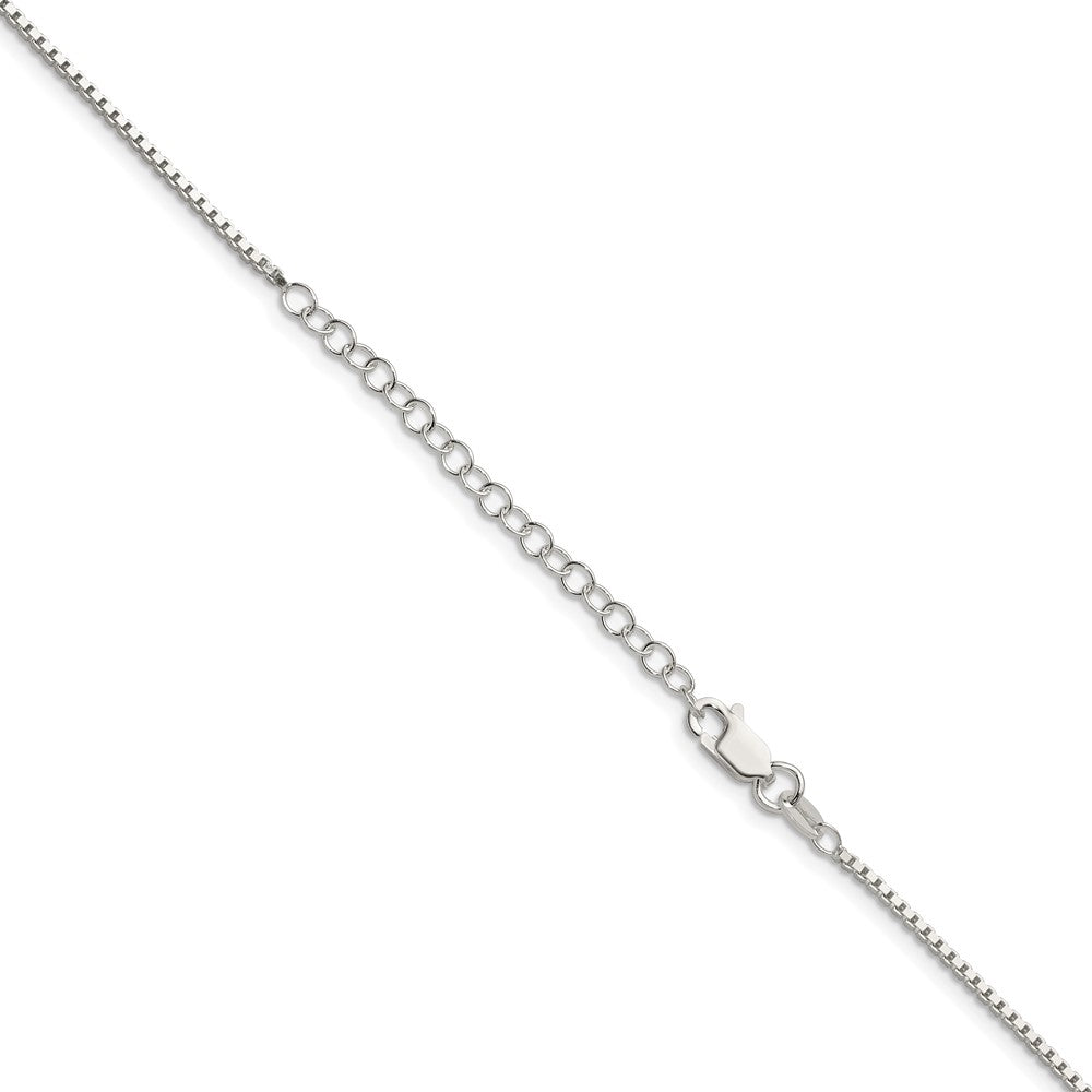 High-Quality 1.4mm Sterling Silver Box Chain with 4-Inch Extension - Stylish Value