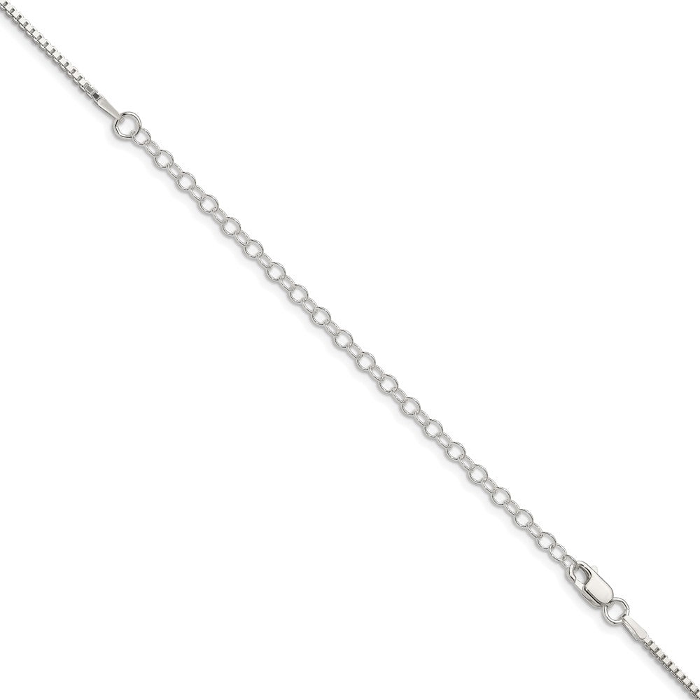 Buy Stylish 1.5mm Sterling Silver Box Chain with 4-Inch Extension