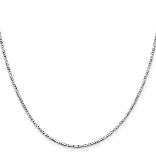 Exclusive Rhodium-Plated 1.5mm Silver Box Chain | Stylish & Affordable Choice
