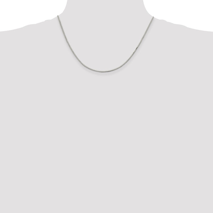 Buy Stylish Rhodium-Plated Sterling Silver 1.5mm Box Chain at Affordable Prices-4