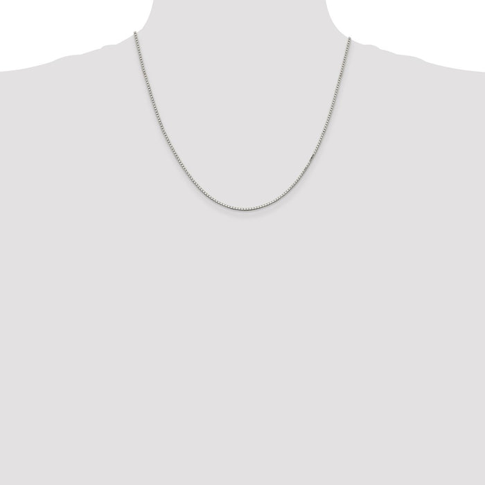 Exclusive Rhodium-Plated 1.5mm Silver Box Chain | Stylish & Affordable Choice-4