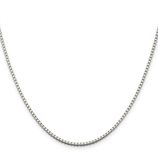 Buy Stylish 1.75mm Sterling Silver Box Chain with 4-Inch Extension - Affordable Price!