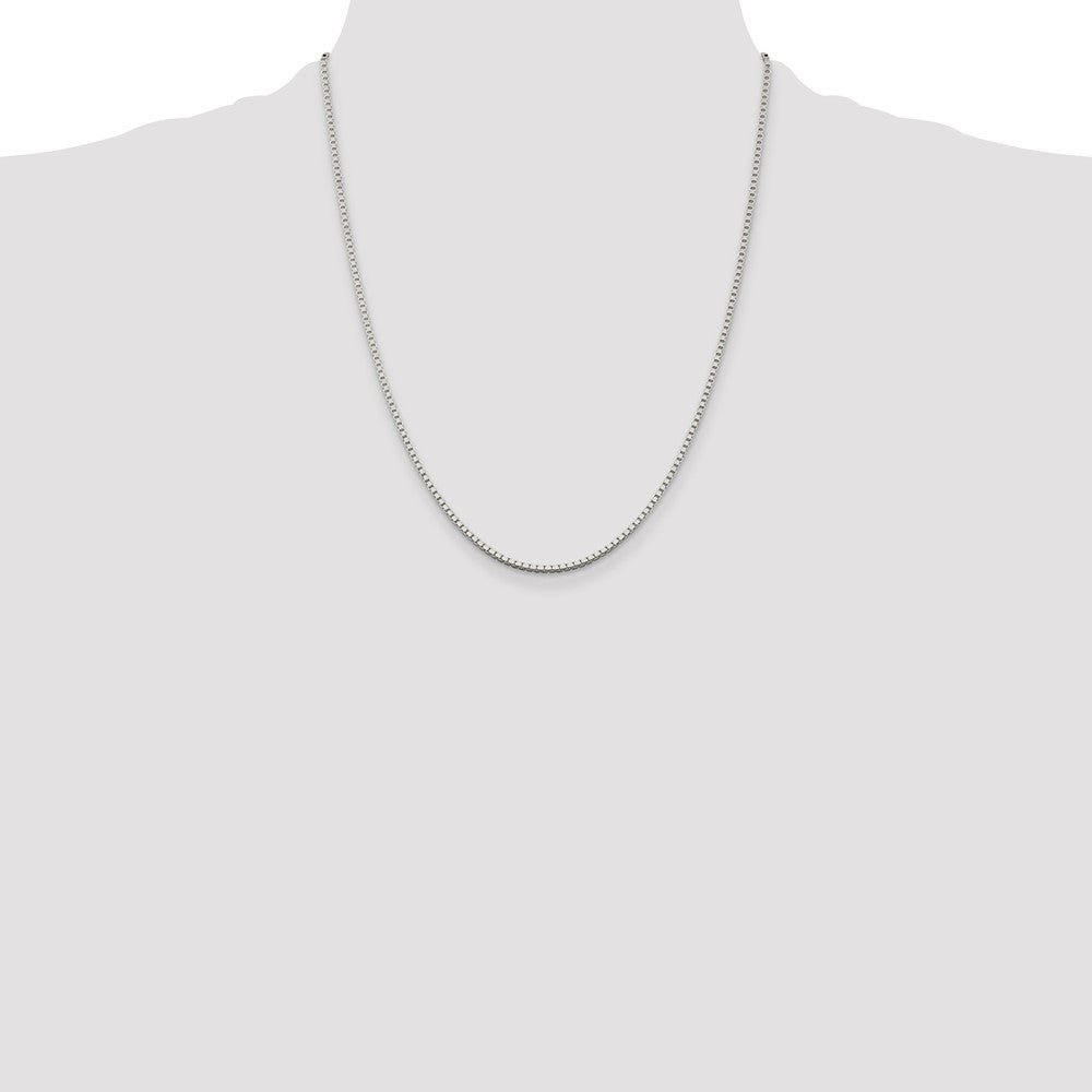 Buy Stylish 1.75mm Sterling Silver Box Chain with 4-Inch Extension - Affordable Price!