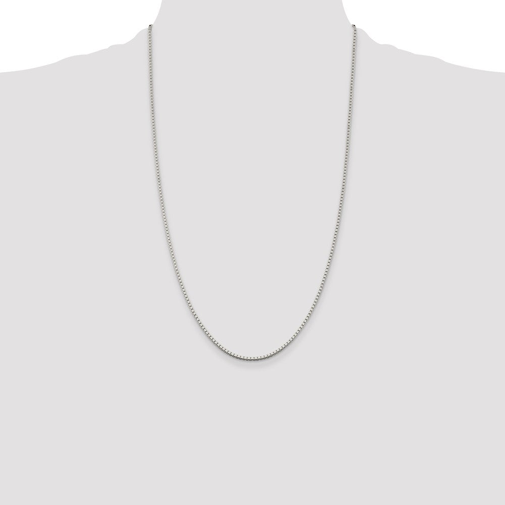 High-Quality 1.75mm Sterling Silver Box Chain - Stylish & Affordable Option!