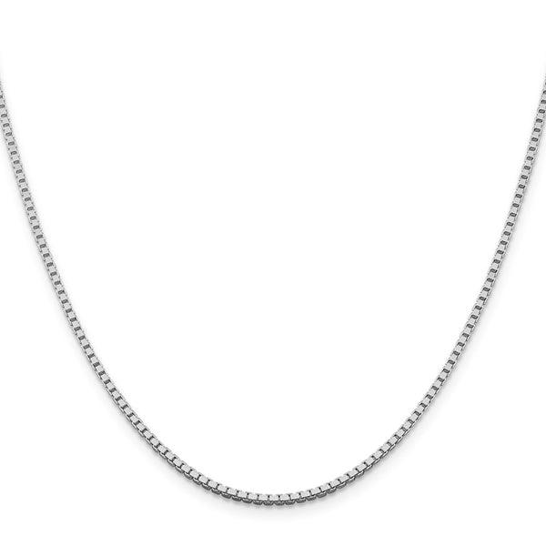 1.75mm Rhodium-Plated Sterling Silver Box Chain