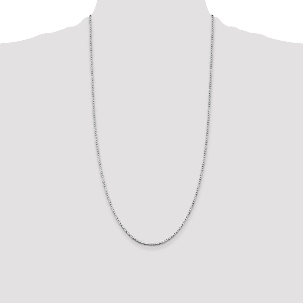 Buy Stylish Rhodium-Plated Sterling Silver Box Chain, 1.75mm, Affordable Price