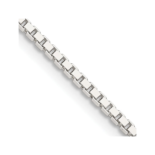 Buy Stylish 1.75mm Sterling Silver Box Chain with 4-Inch Extension - Affordable Price!
