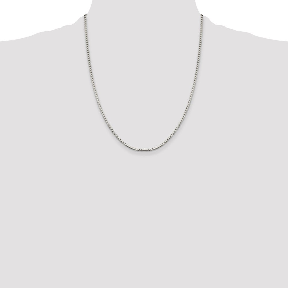Buy Stylish 1.9mm Sterling Silver Box Chain with 4-Inch Extension - Luxury Value