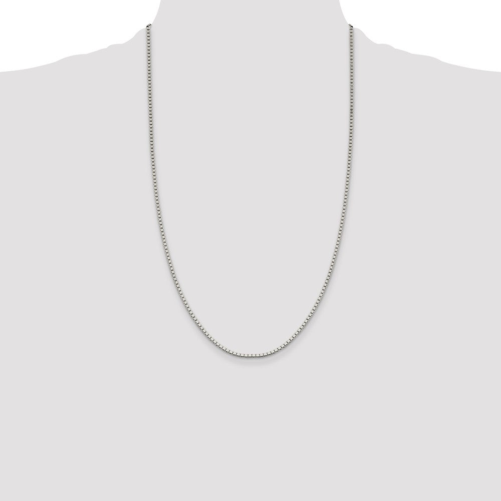 Buy Stylish 1.9mm Sterling Silver Box Chain - Luxury Quality at Great Price