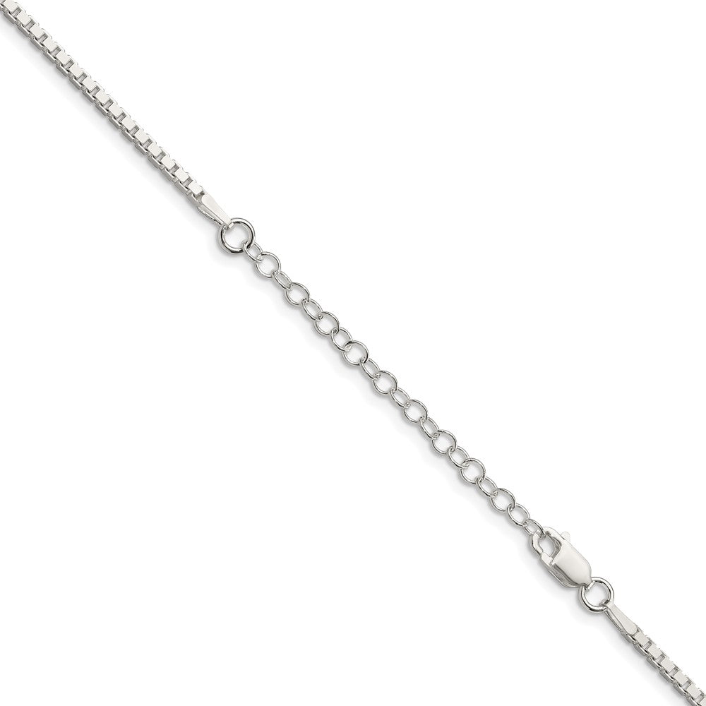Buy Stylish 1.9mm Sterling Silver Box Chain with 2-Inch Extension