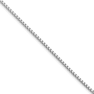 Exclusive Rhodium-Plated Sterling Silver 1.9mm Box Chain - Stylish & Affordable!