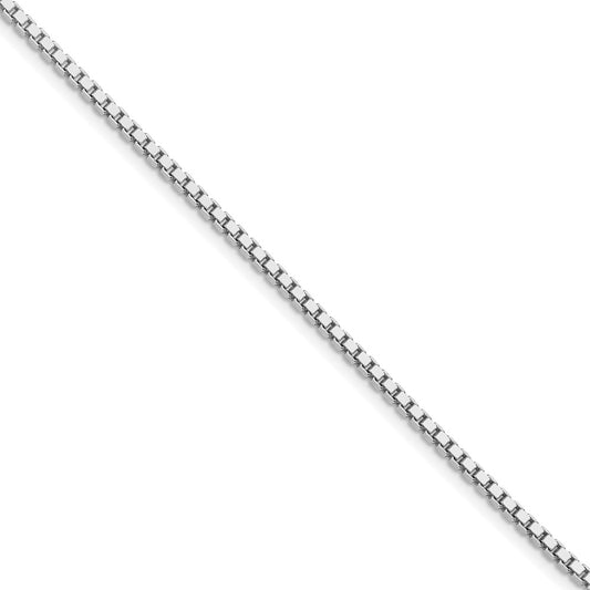 Buy Stylish Rhodium-Plated Sterling Silver 1.9mm Box Chain - Affordable Value