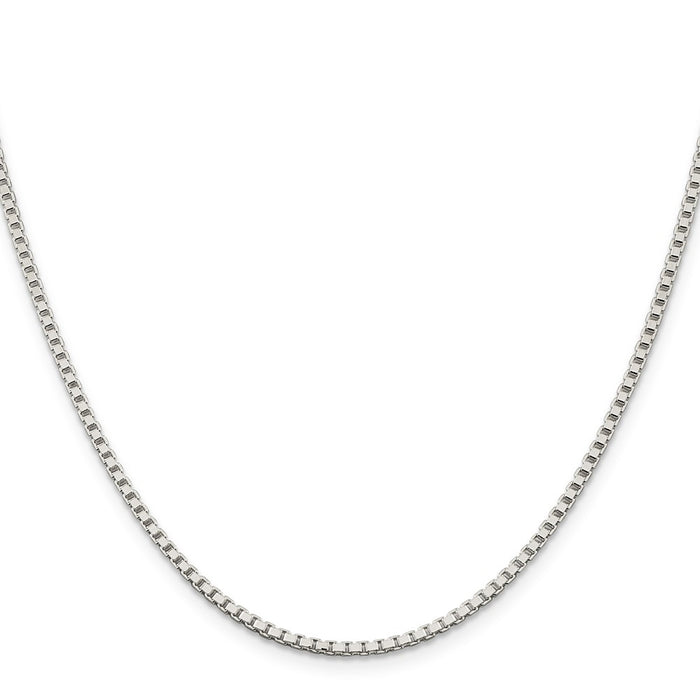 Buy Stylish 2mm Sterling Silver Box Chain with 4-Inch Extension - Affordable!-2