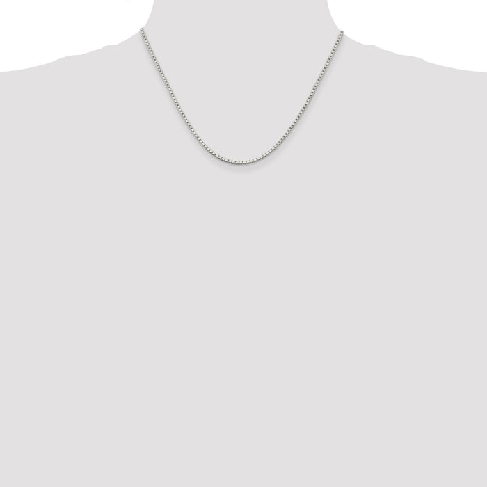 Buy Stylish 2mm Sterling Silver Box Chain - Affordable Luxury Jewelry-4