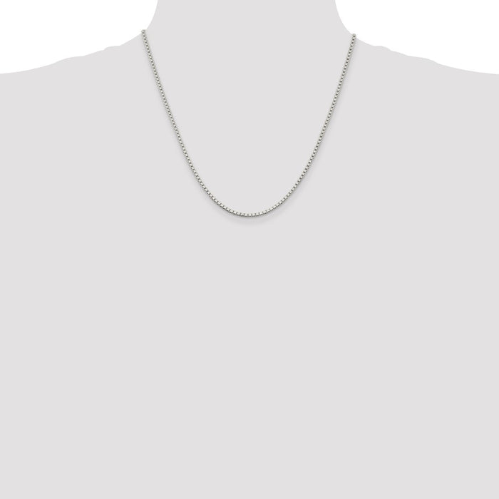 Buy Stylish 2mm Sterling Silver Box Chain - High-Quality Value Jewelry-4