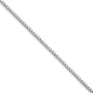 Buy Stylish 2mm Rhodium-Plated Sterling Silver Box Chain - High-Quality Value-4