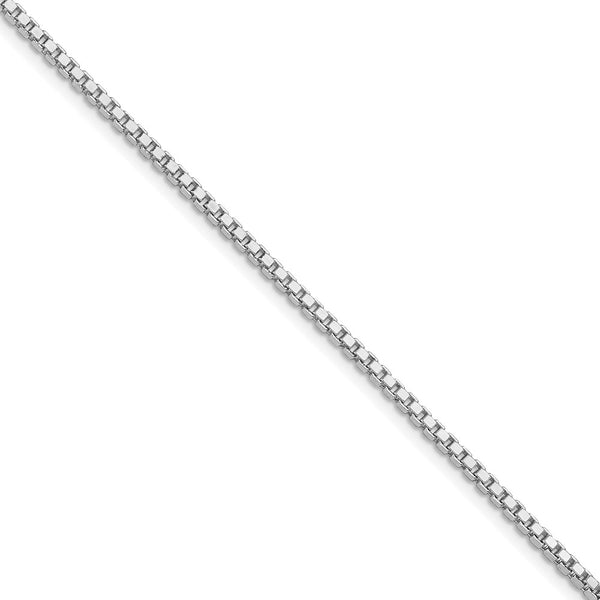 2mm Rhodium-Plated Sterling Silver Box Chain - Style GR1-1031243